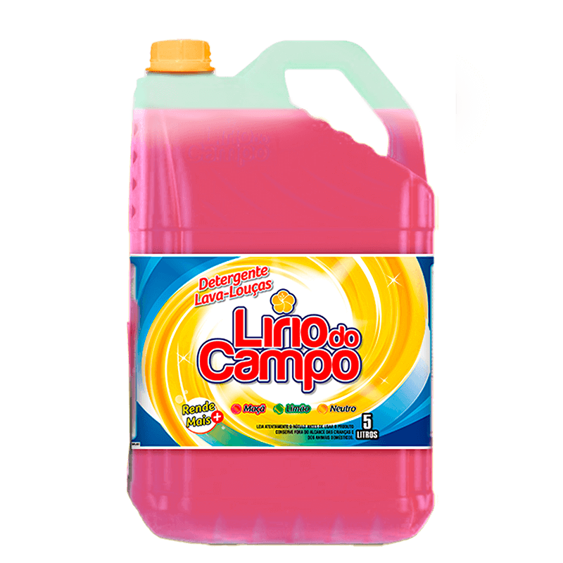 DETERGENTE LAVA LOUÇA - 5 LITROS DETERGENTE MAÇÃ