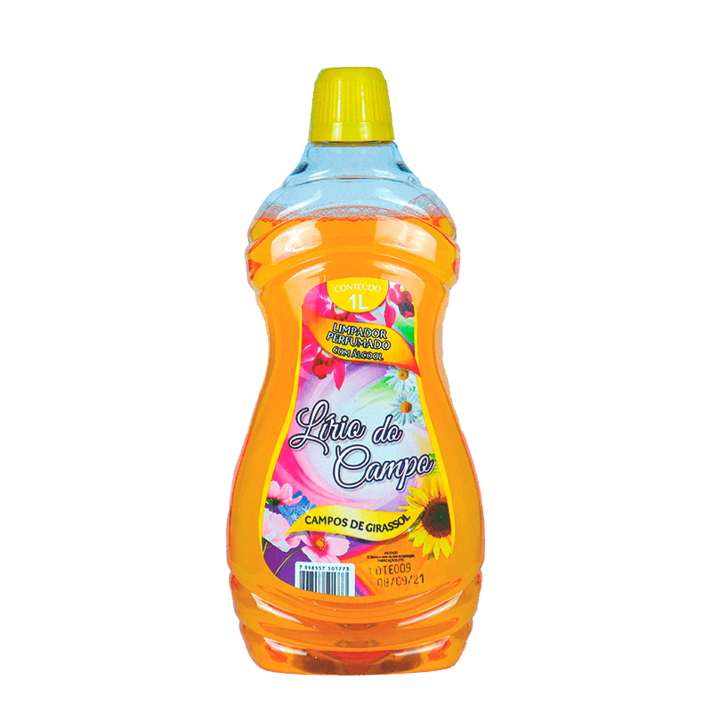 LIMPADOR C/ ÁLCOOL PERFUMADO - 1 LITRO CAMPOS DE GIRASSOL