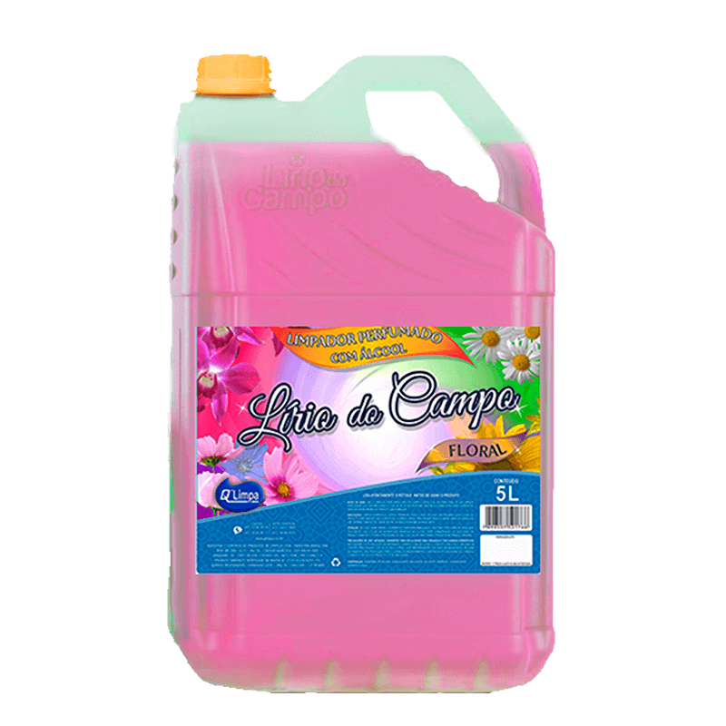 LIMPADOR C/ ÁLCOOL PERFUMADO - 5 LITRO FLORAL VERMELHO
