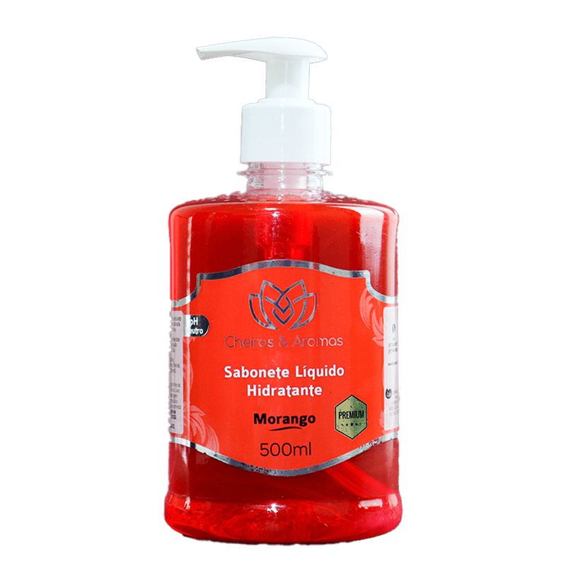 SABONETE LIQUIDO PREMIUM – 500ML MORANGO