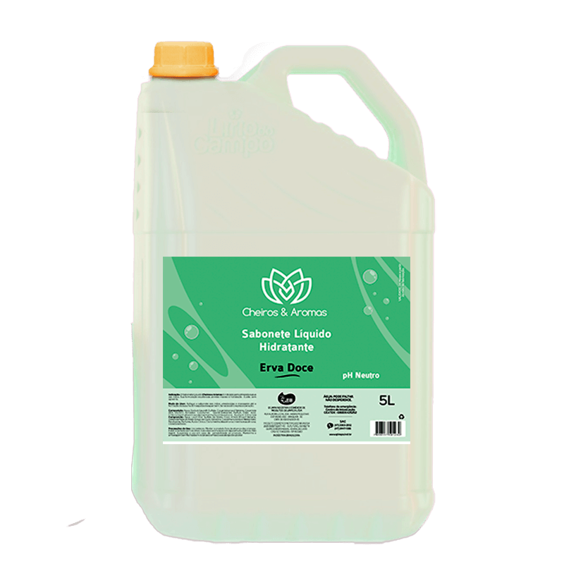 SABONETE LIQUIDO PREMIUM - 5 LITRO ERVA DOCE