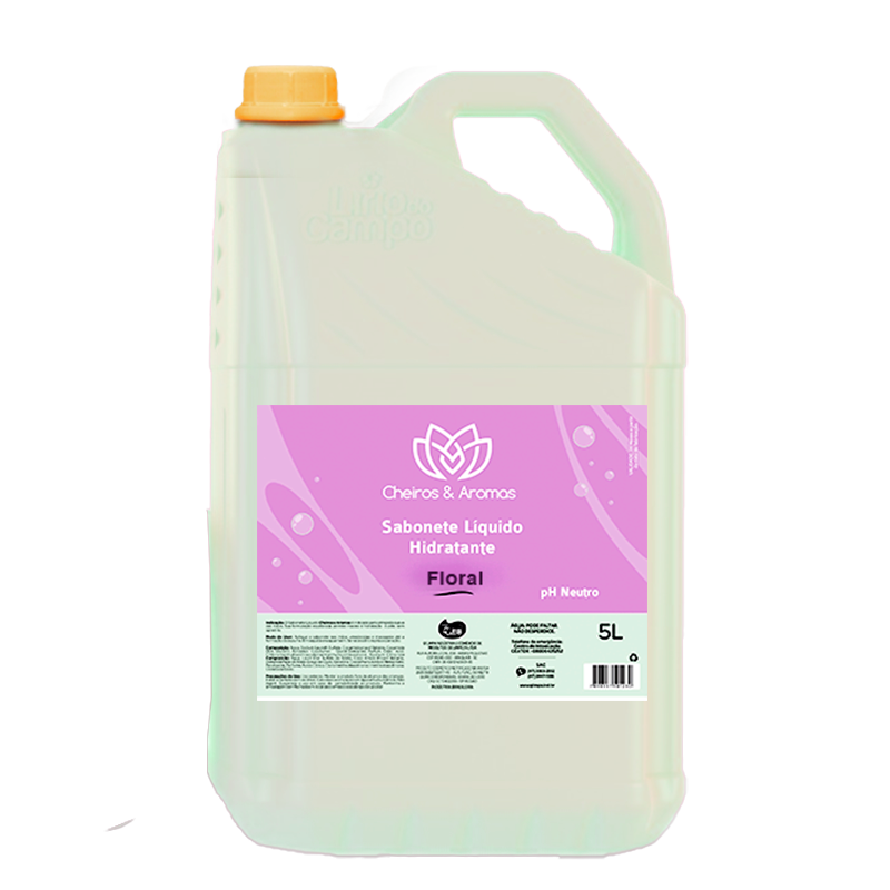 SABONETE LIQUIDO PREMIUM - 5 LITRO FLORAL